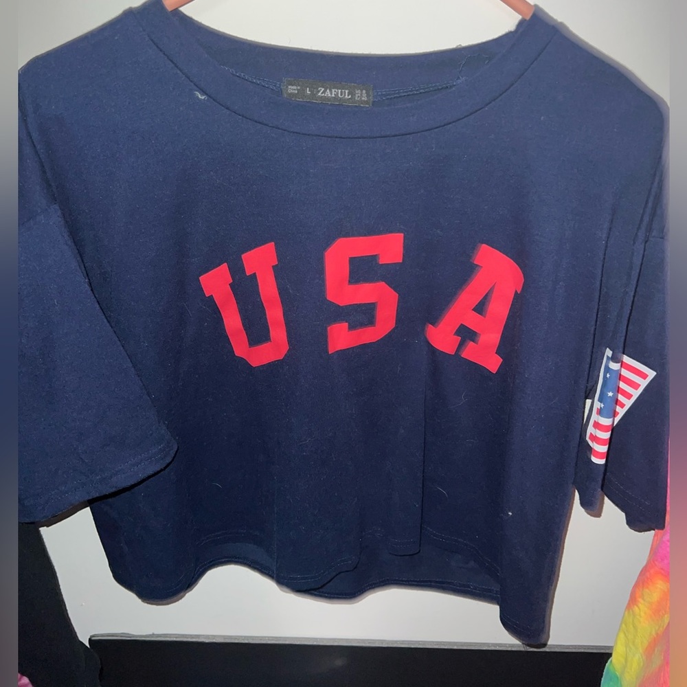 Cropped USA Tee